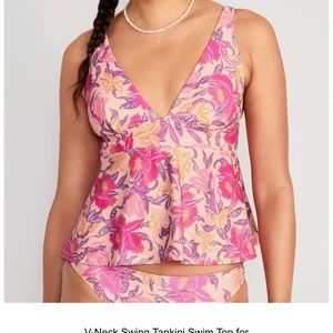 Brand new v neck swing tankini